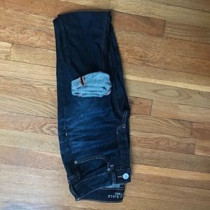 AE Girlfriend Style dark wash jeans